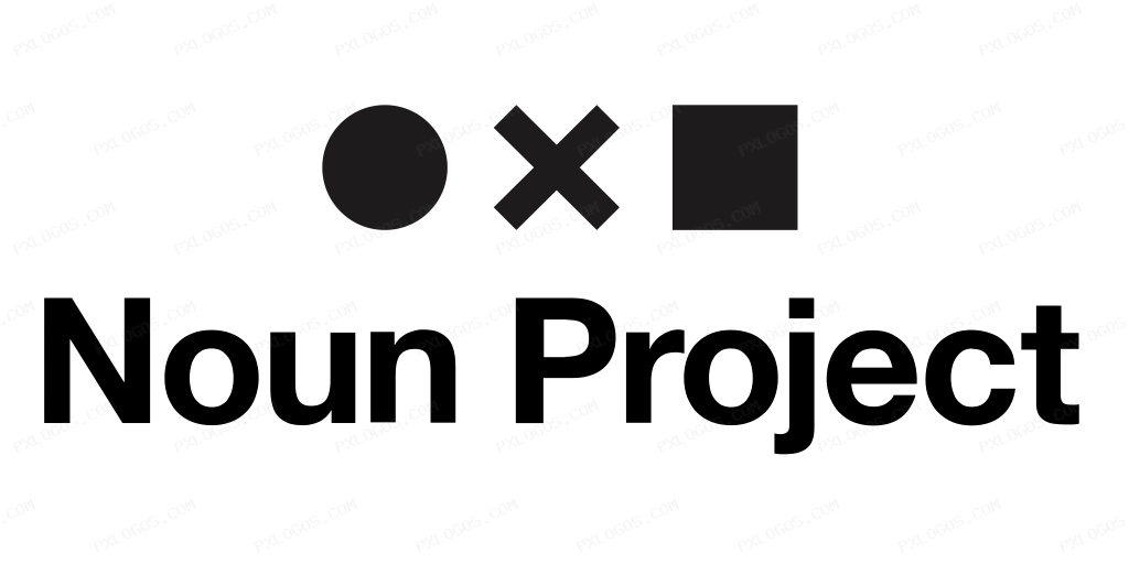 Thenounproject Wordmark Logo PNG with transparent background