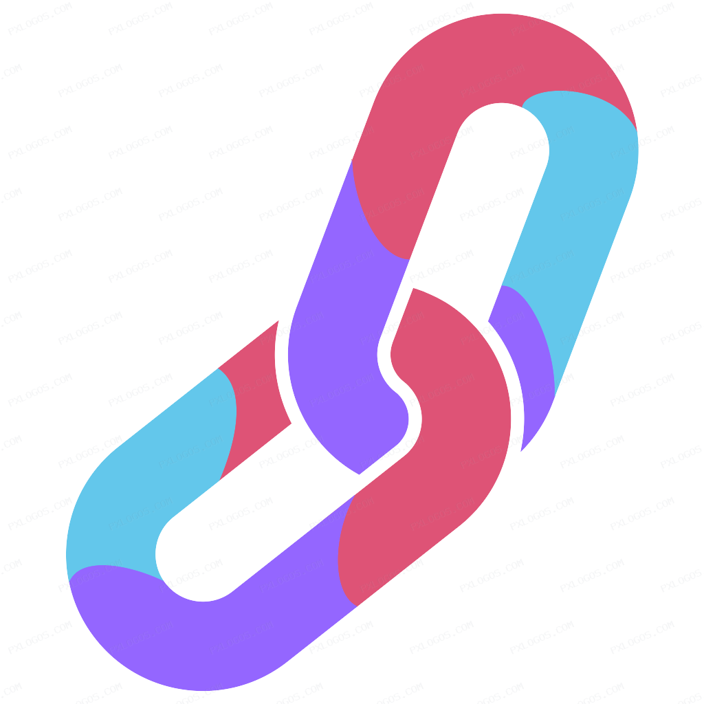 Ties Link Sharing Logo PNG with transparent background
