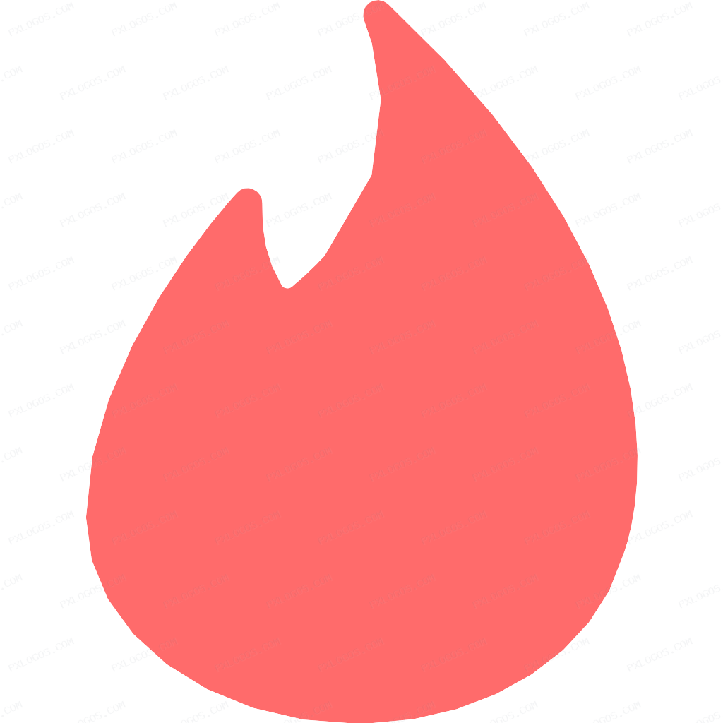 Tinder Logo PNG with transparent background