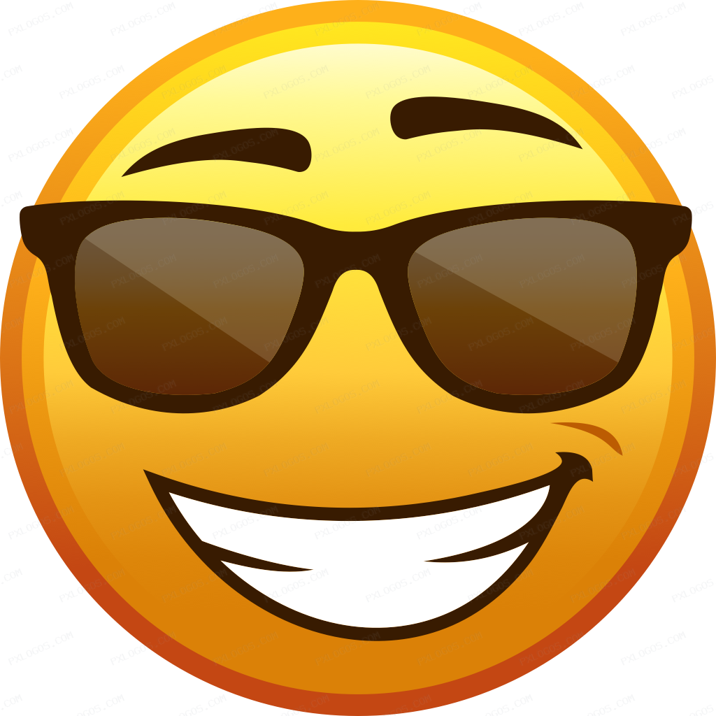 Awesome Emoji Logo PNG with transparent background