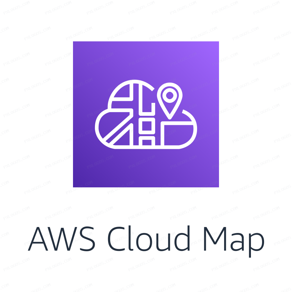 AWS Cloud Map Logo PNG with transparent background