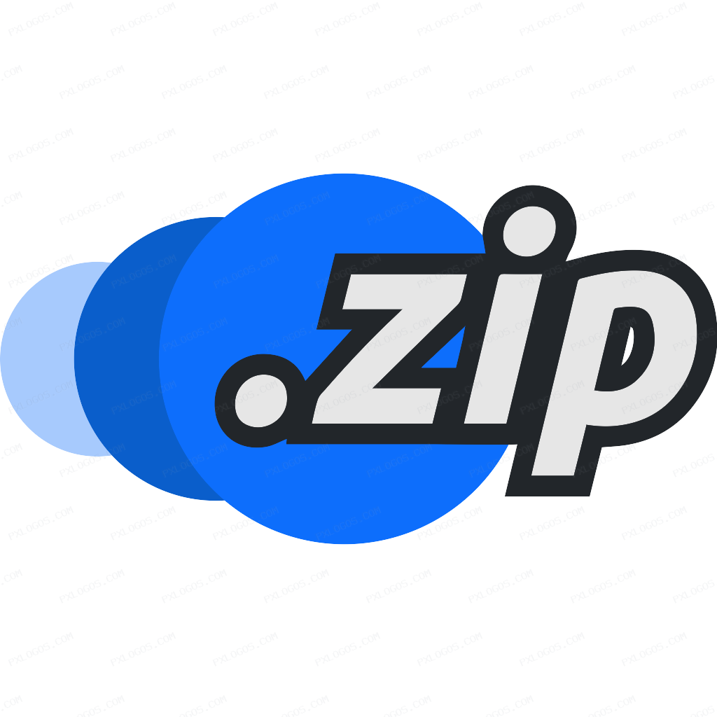 Transfer Zip Logo PNG with transparent background