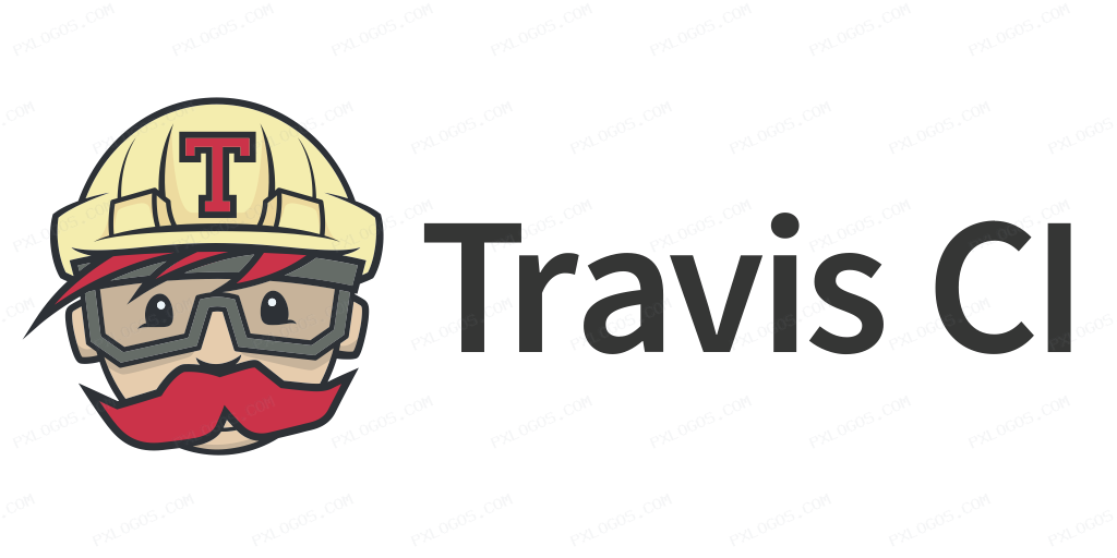 Travis CI Wordmark Logo PNG with transparent background