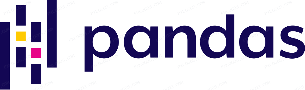 Pandas Wordmark Logo PNG with transparent background