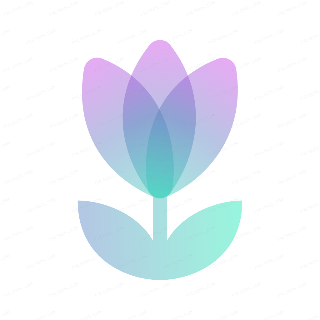 Tulip Logo PNG with transparent background