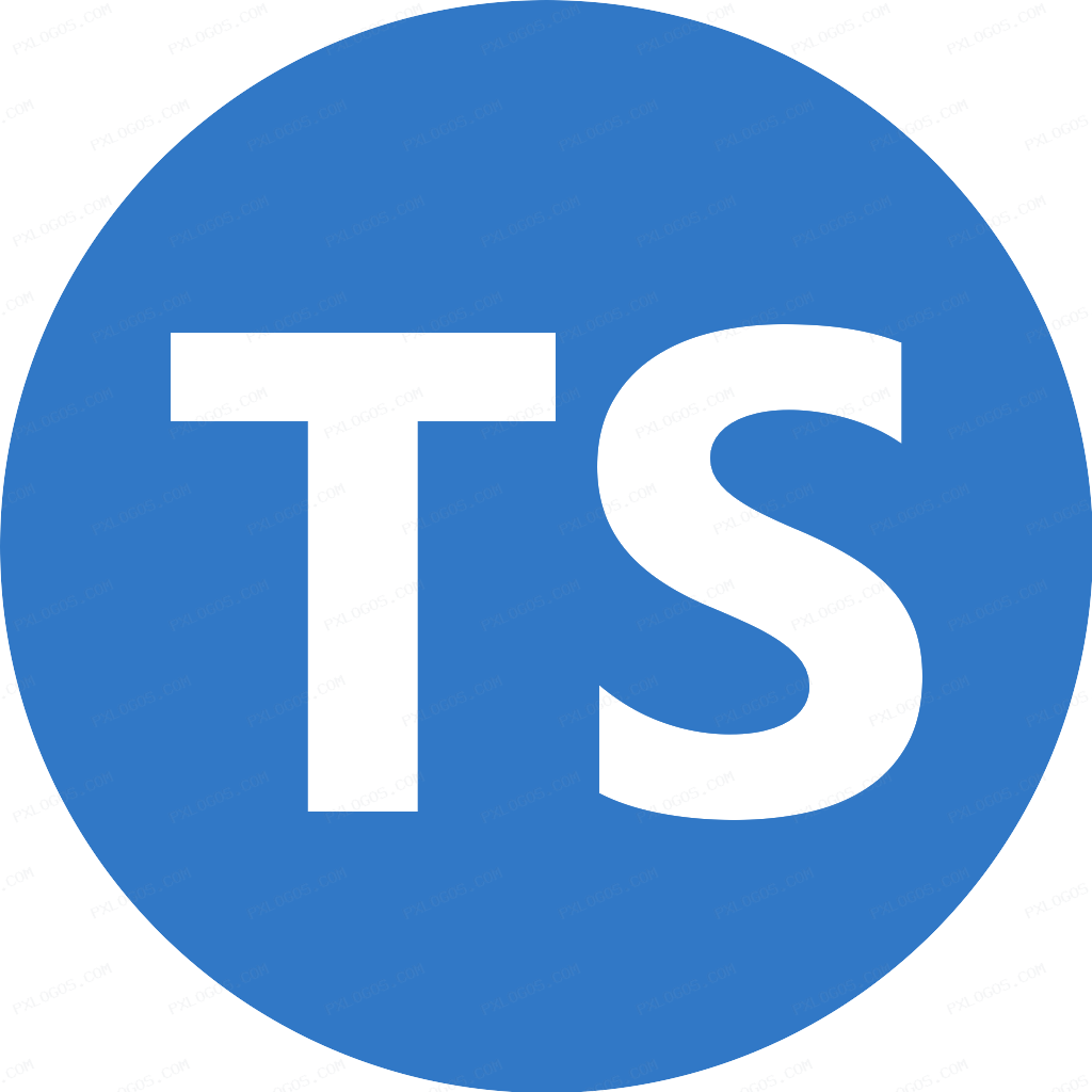 TypeScript Icon Round Logo PNG with transparent background