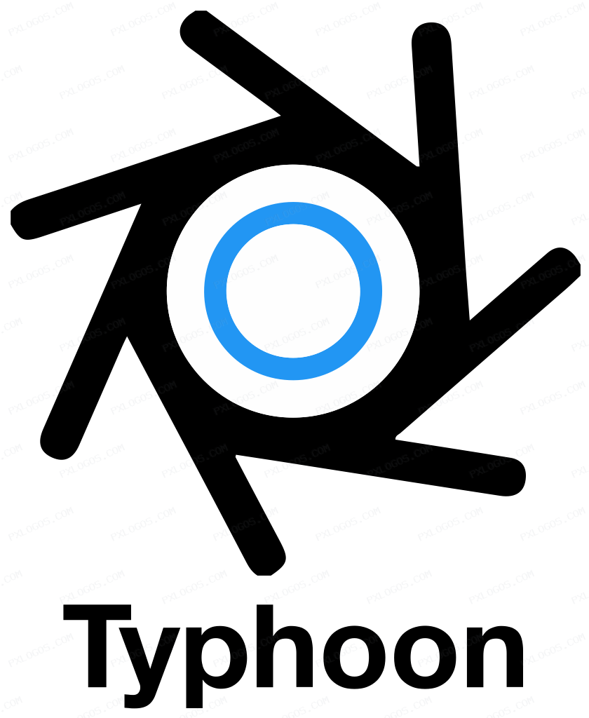 Typhoon Logo PNG with transparent background