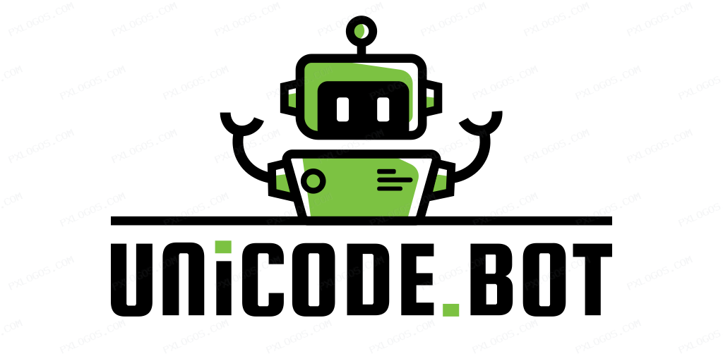 Unicodebot Wordmark Logo PNG with transparent background