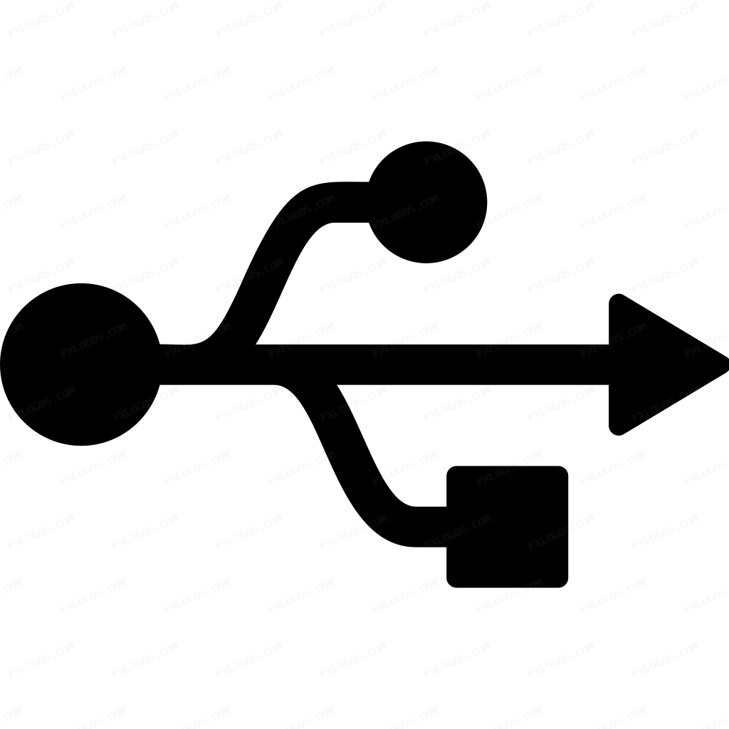 USB Logo PNG with transparent background