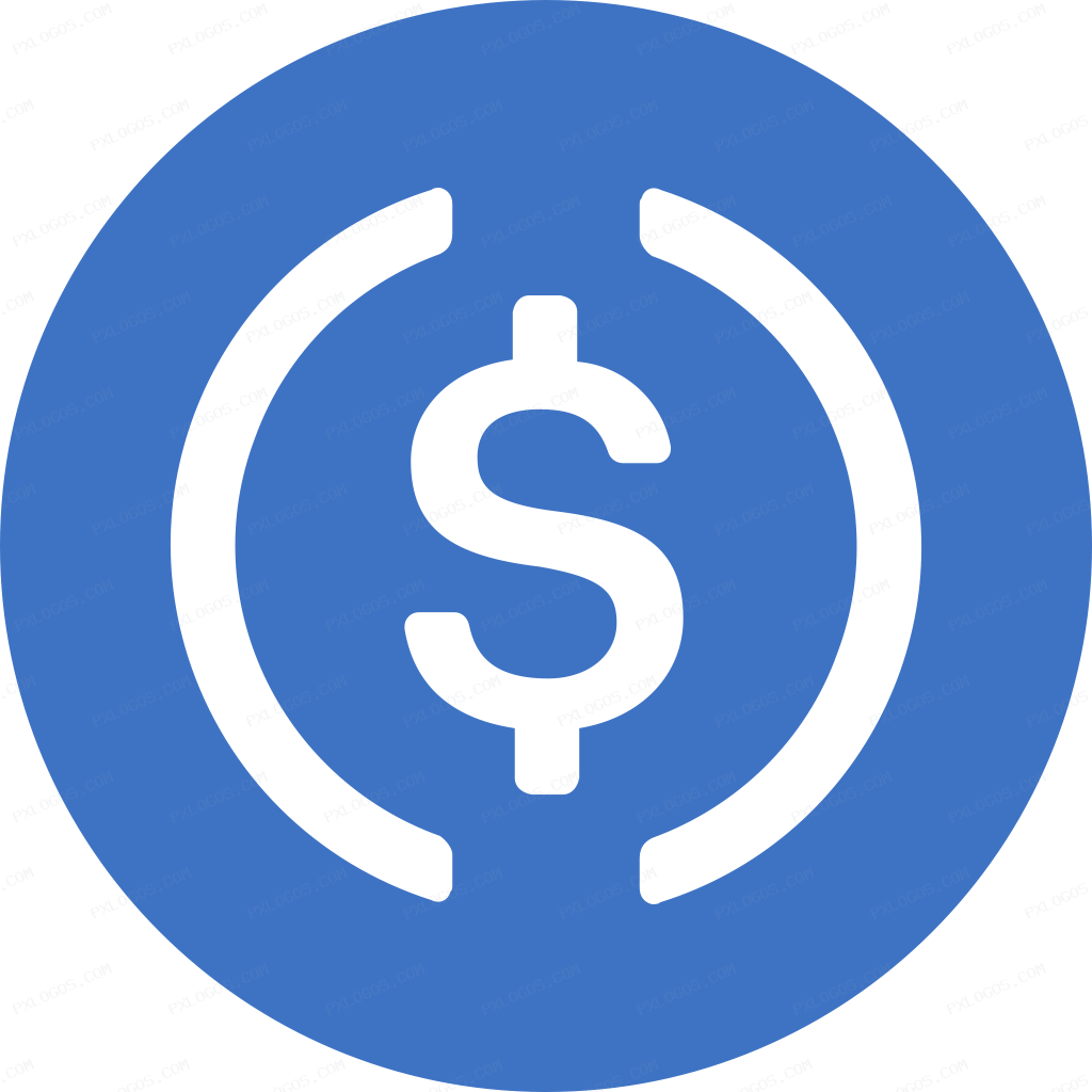 Usd Coin Logo PNG with transparent background