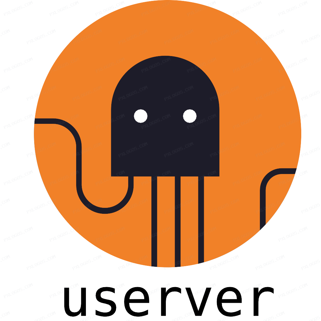 Userver Logo PNG with transparent background