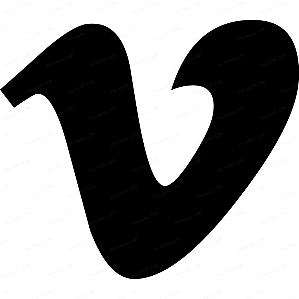 Vimeo V Logo PNG with transparent background
