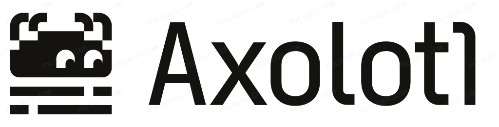 Axolotl Logo PNG with transparent background