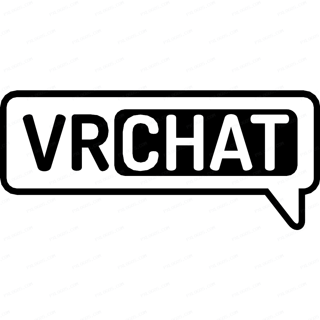 VRChat Logo PNG with transparent background