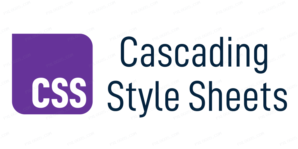 W3 CSS Wordmark Logo PNG with transparent background