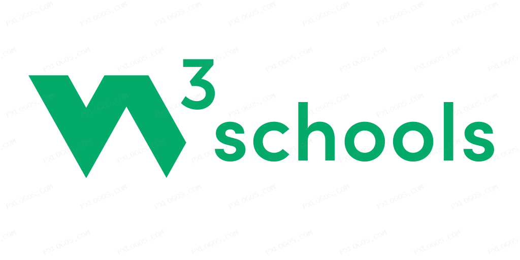 W3schools Wordmark Logo PNG with transparent background