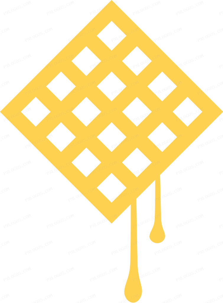 Waffle Wordmark Logo PNG with transparent background