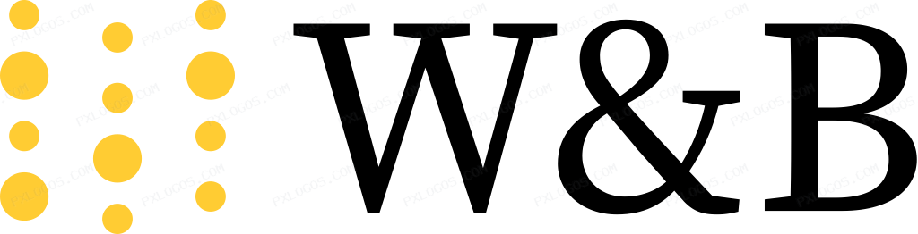 Wandb Logo Yellow Dots Black Wb Logo PNG with transparent background
