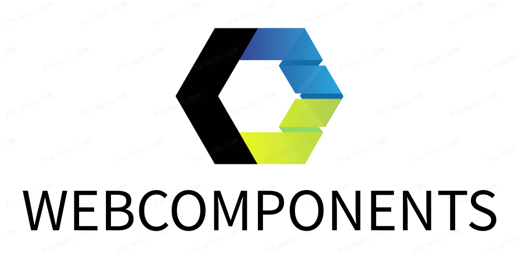 Webcomponents Wordmark Logo PNG with transparent background