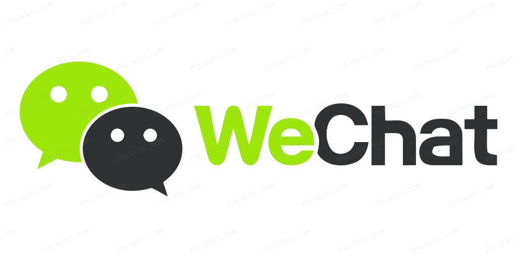 Wechat Wordmark Logo PNG with transparent background
