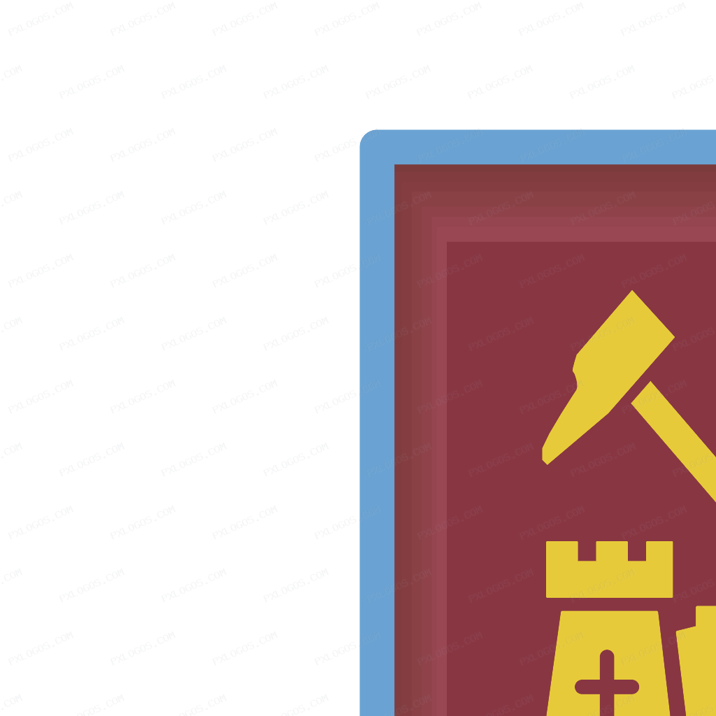 West Ham Logo PNG with transparent background