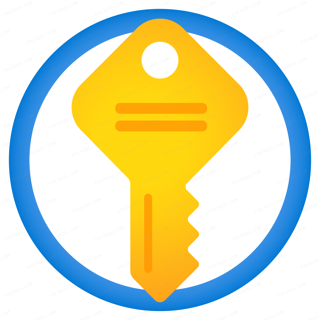 Azure Keyvault Logo PNG with transparent background
