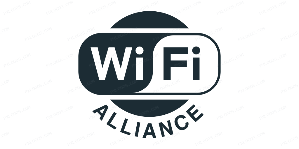WiFi Wordmark Logo PNG with transparent background