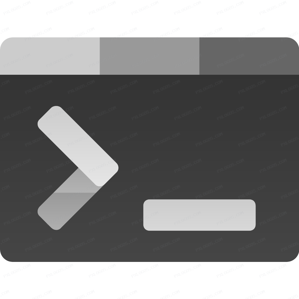 Windows Terminal Logo PNG with transparent background