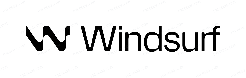 Windsurf Wordmark Logo PNG with transparent background