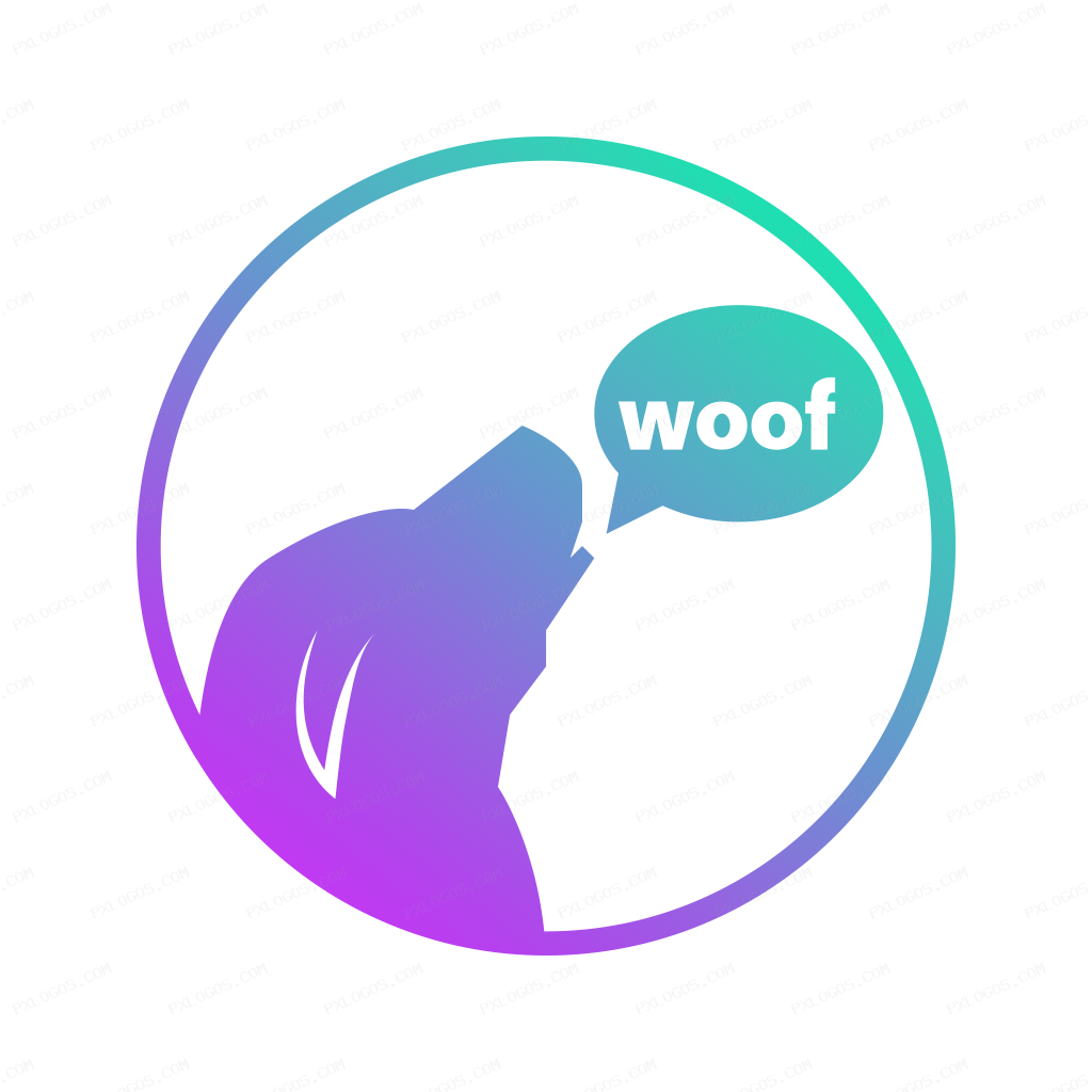 Woof Logo PNG with transparent background