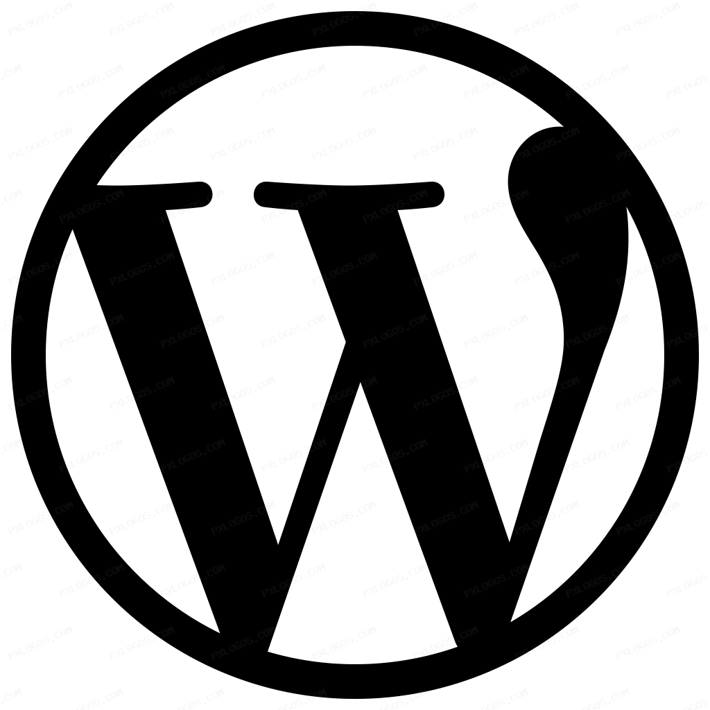 WordPress Simple Logo PNG with transparent background