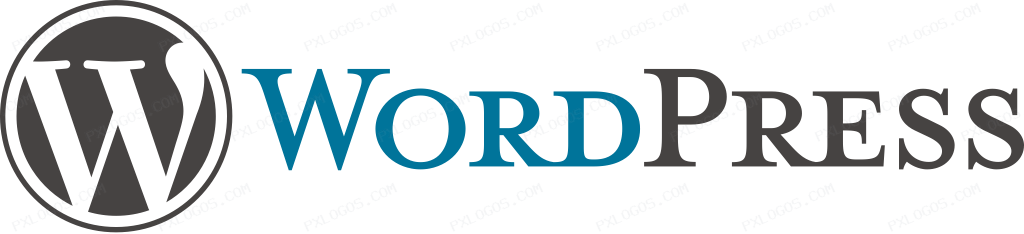 WordPress Wordmark Logo PNG with transparent background