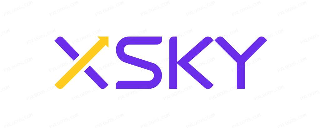 Xsky Logo PNG with transparent background