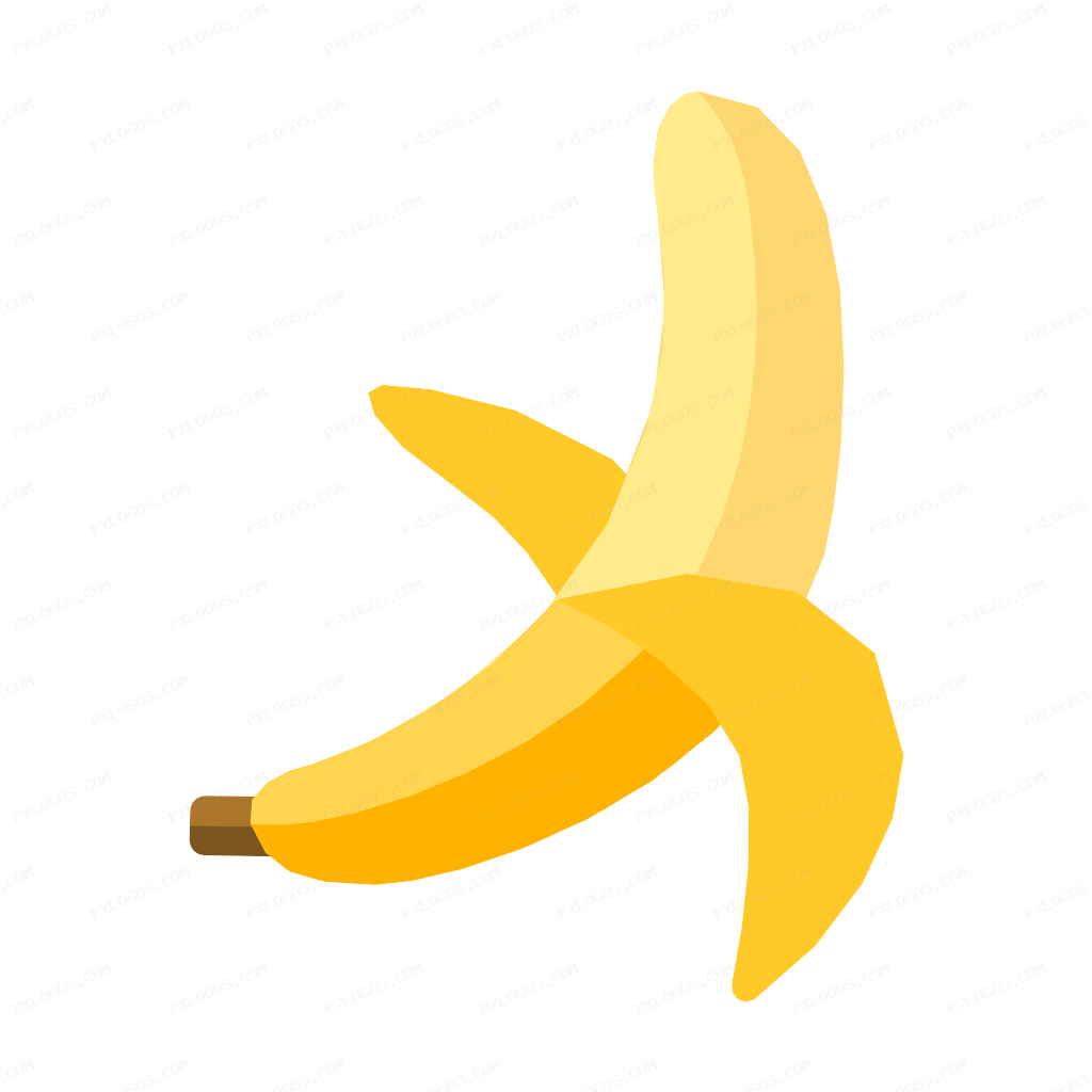 Banana Logo PNG with transparent background