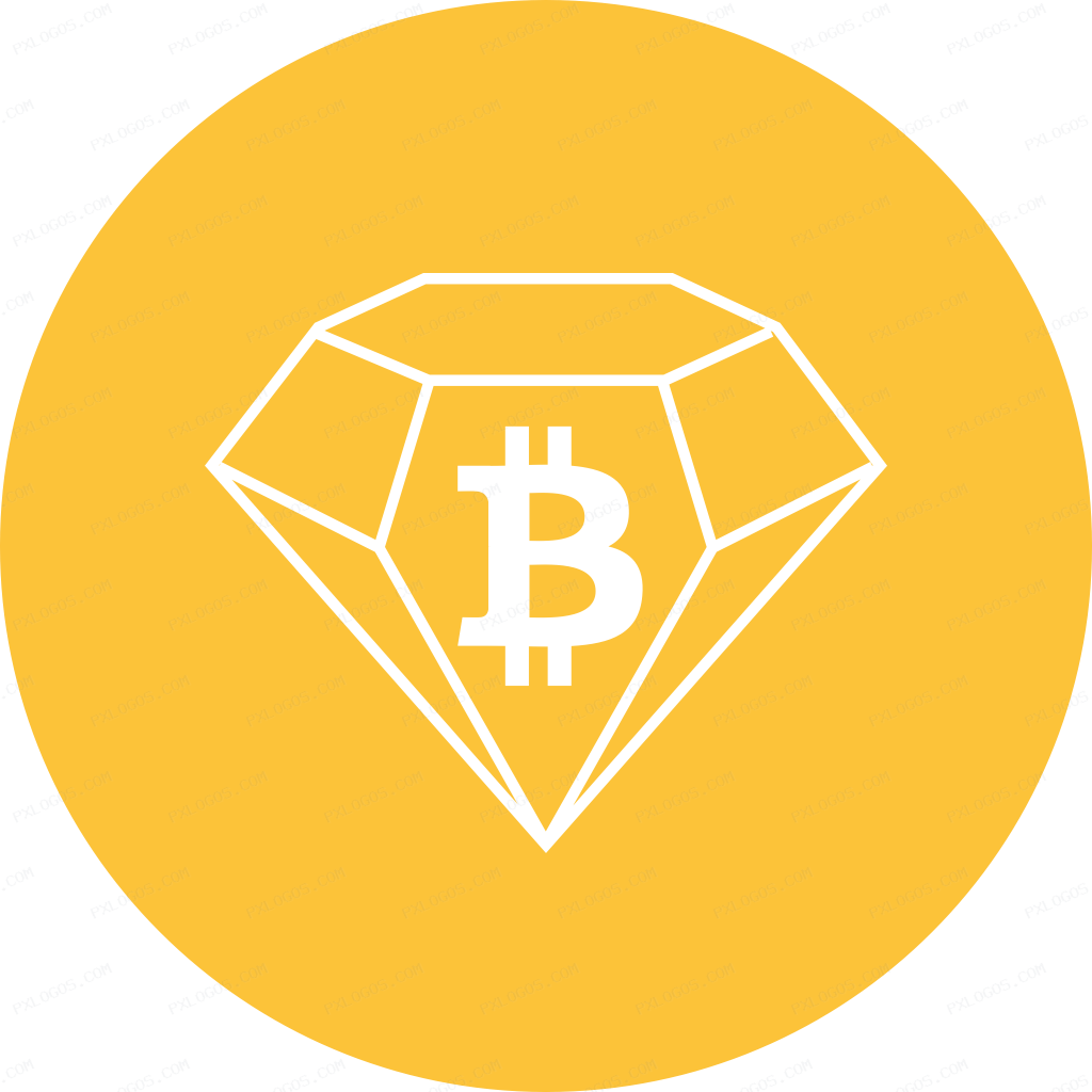 Bitcoin Diamond Logo PNG with transparent background