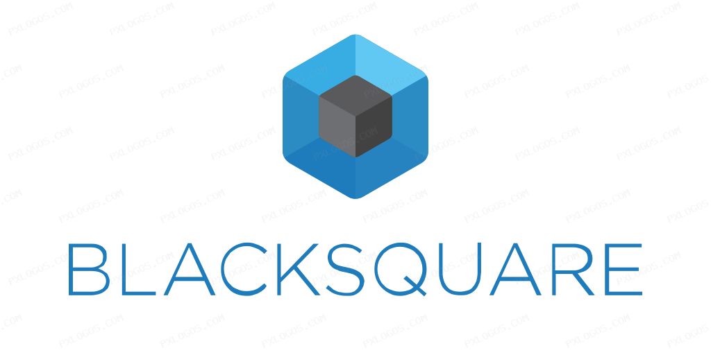Blacksquareio Wordmark Logo PNG with transparent background