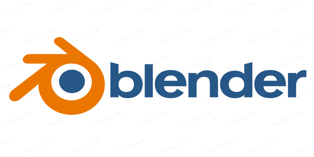 Blender Wordmark Logo PNG with transparent background