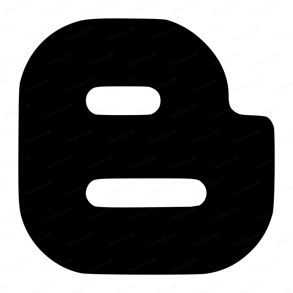 Blogger B Logo PNG with transparent background