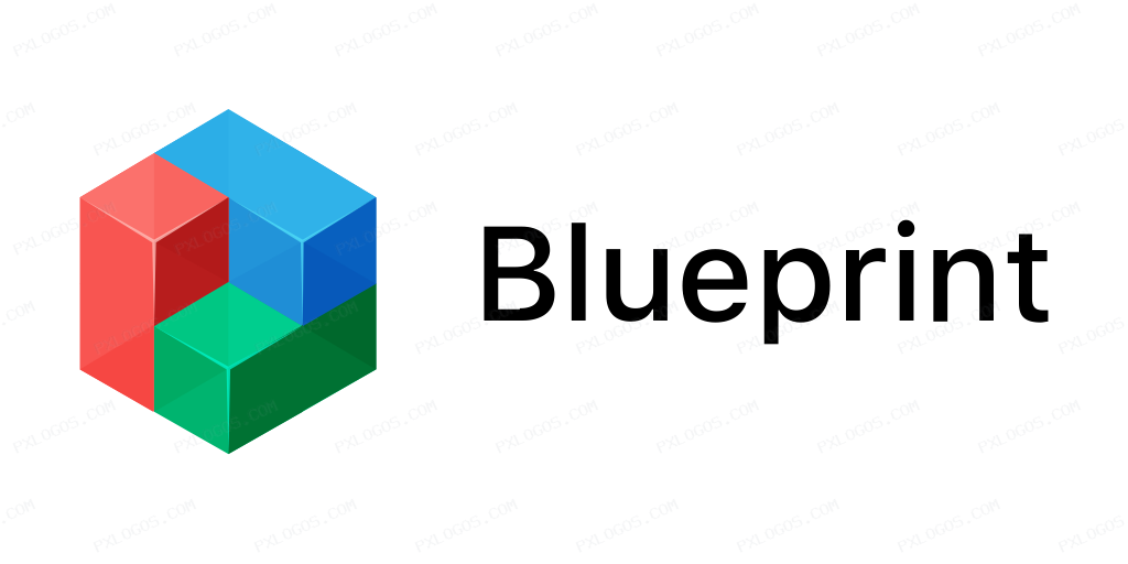 Blueprintjs Wordmark Logo PNG with transparent background
