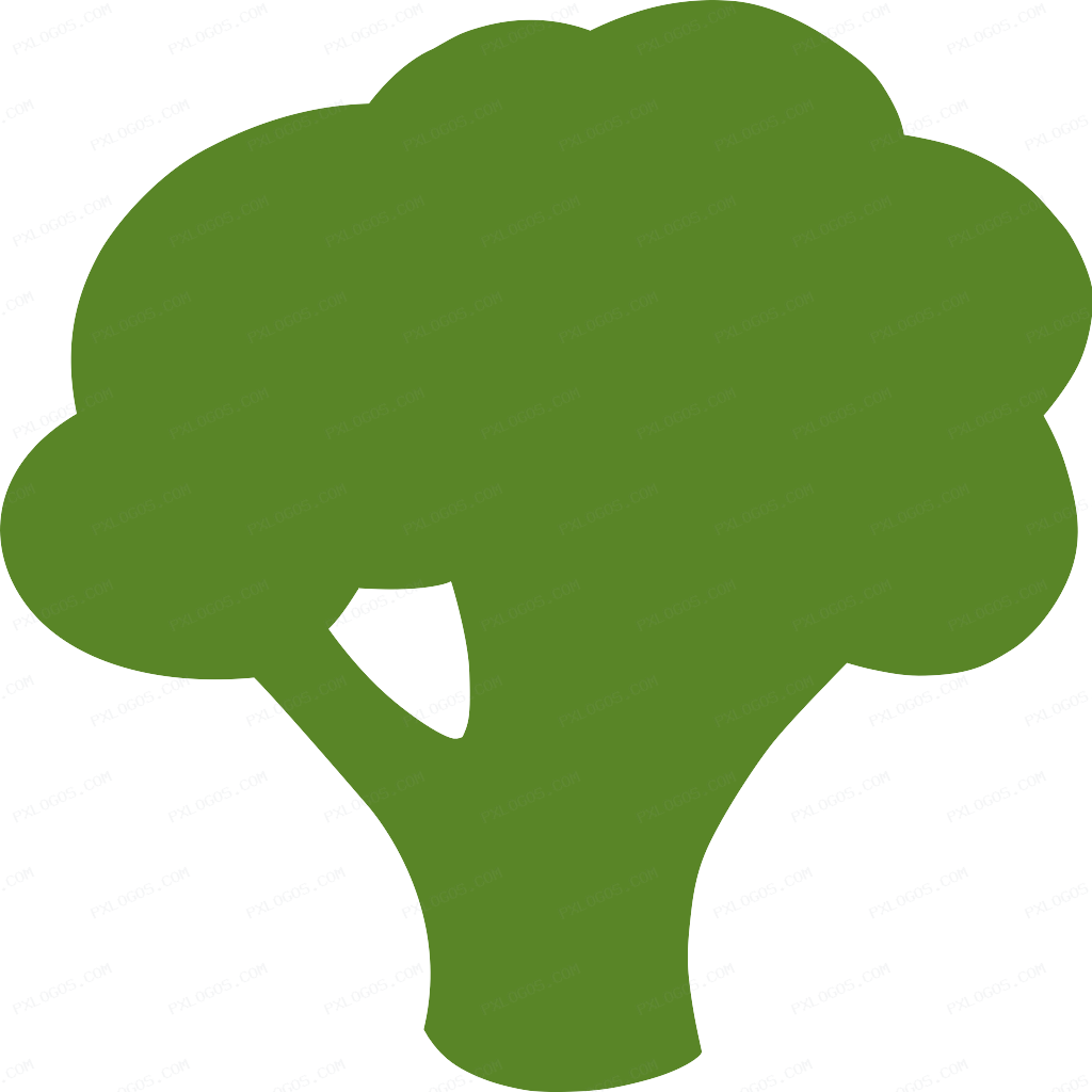 Broccoli Logo PNG with transparent background