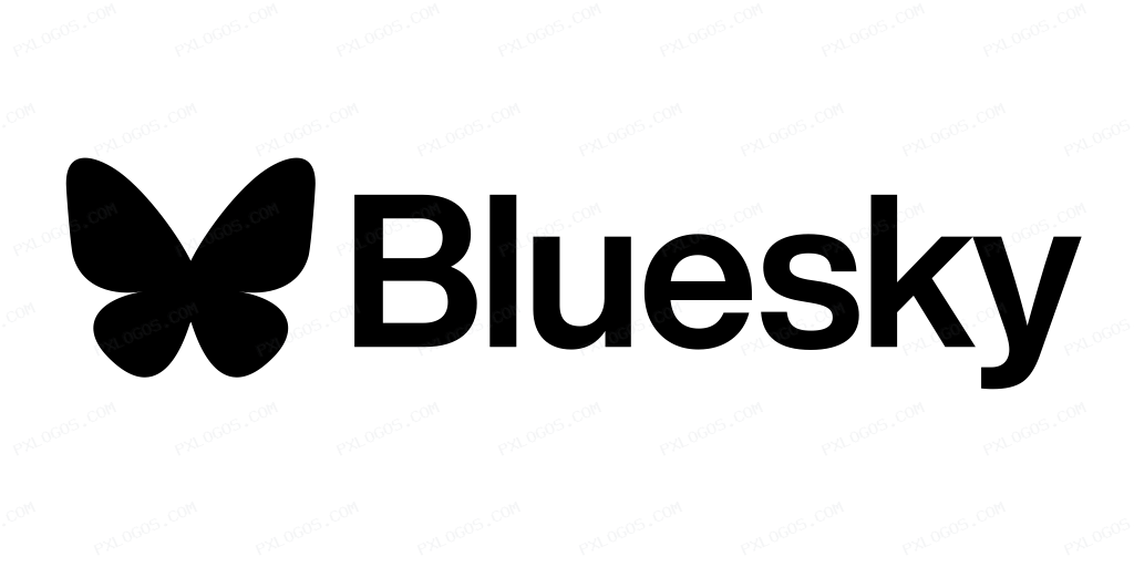 Bskysocial Wordmark Logo PNG with transparent background