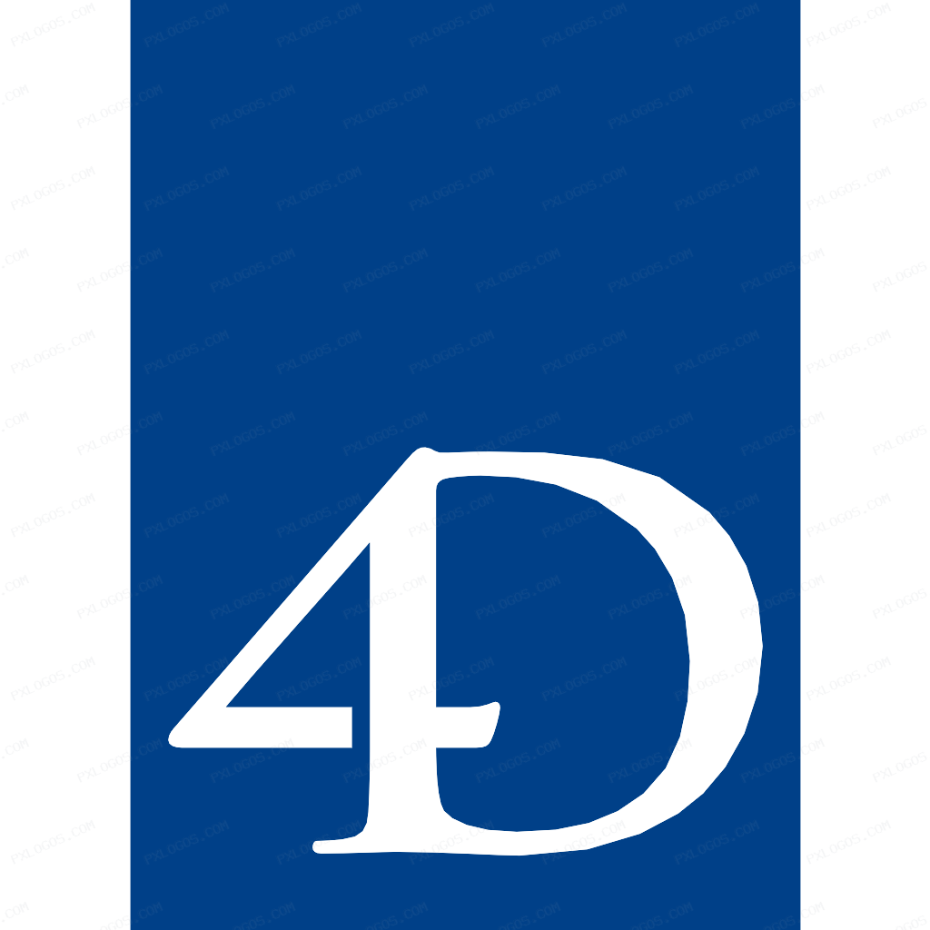 4D Logo PNG with transparent background