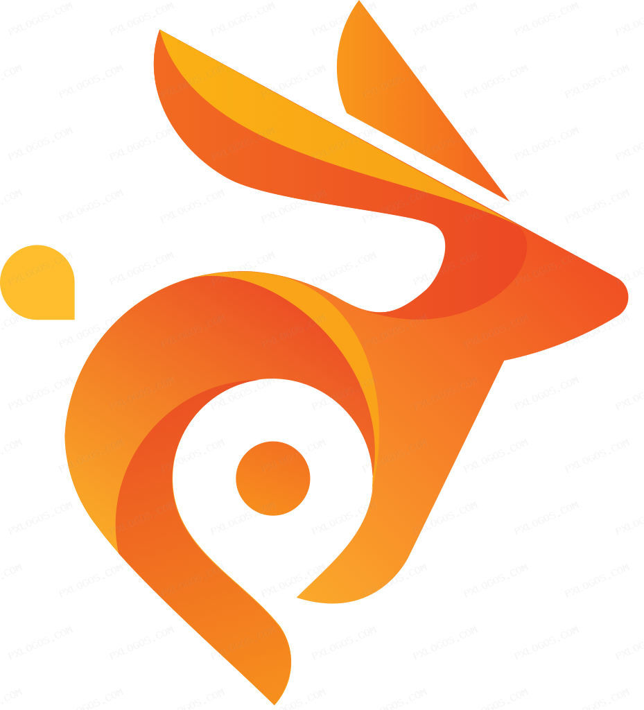 Bunny Logo PNG with transparent background