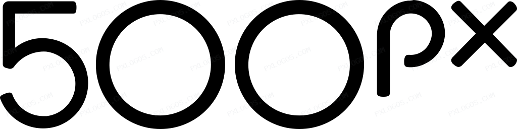 500px Logo PNG with transparent background