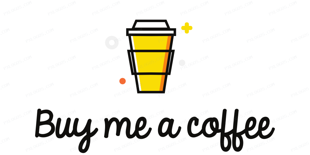 Buy Me A Coffee Wordmark Logo PNG with transparent background
