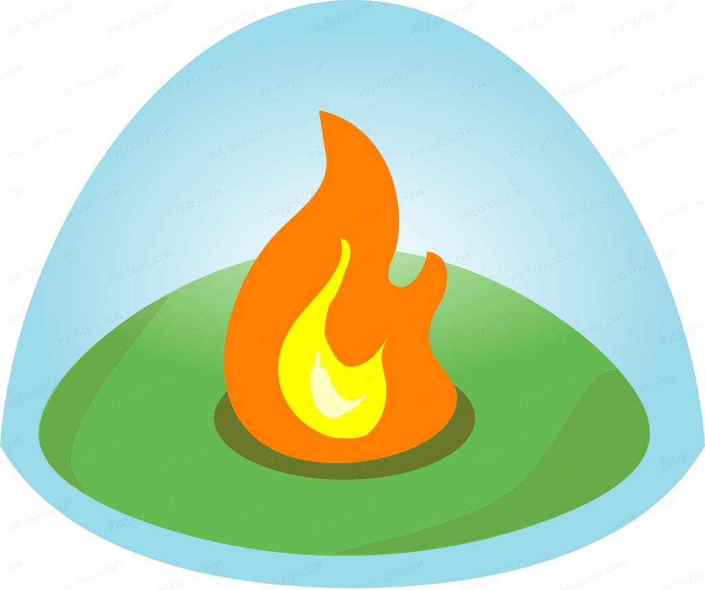Campfire Logo PNG with transparent background