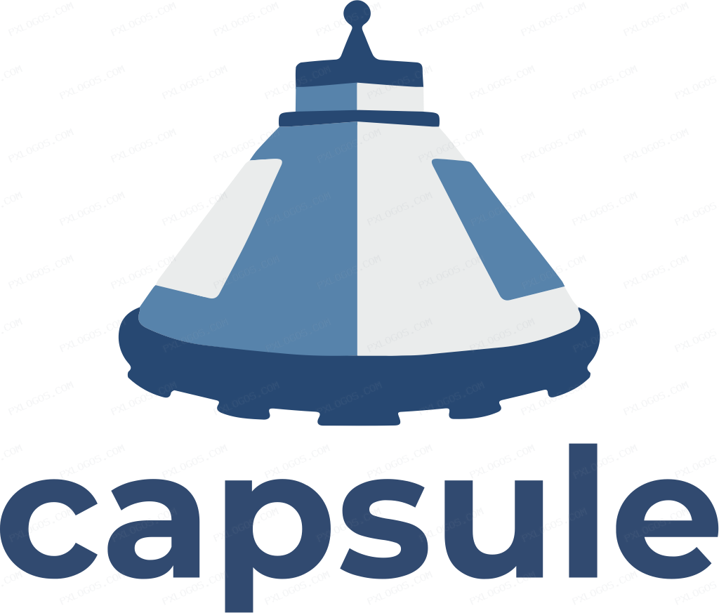 Capsule Logo PNG with transparent background
