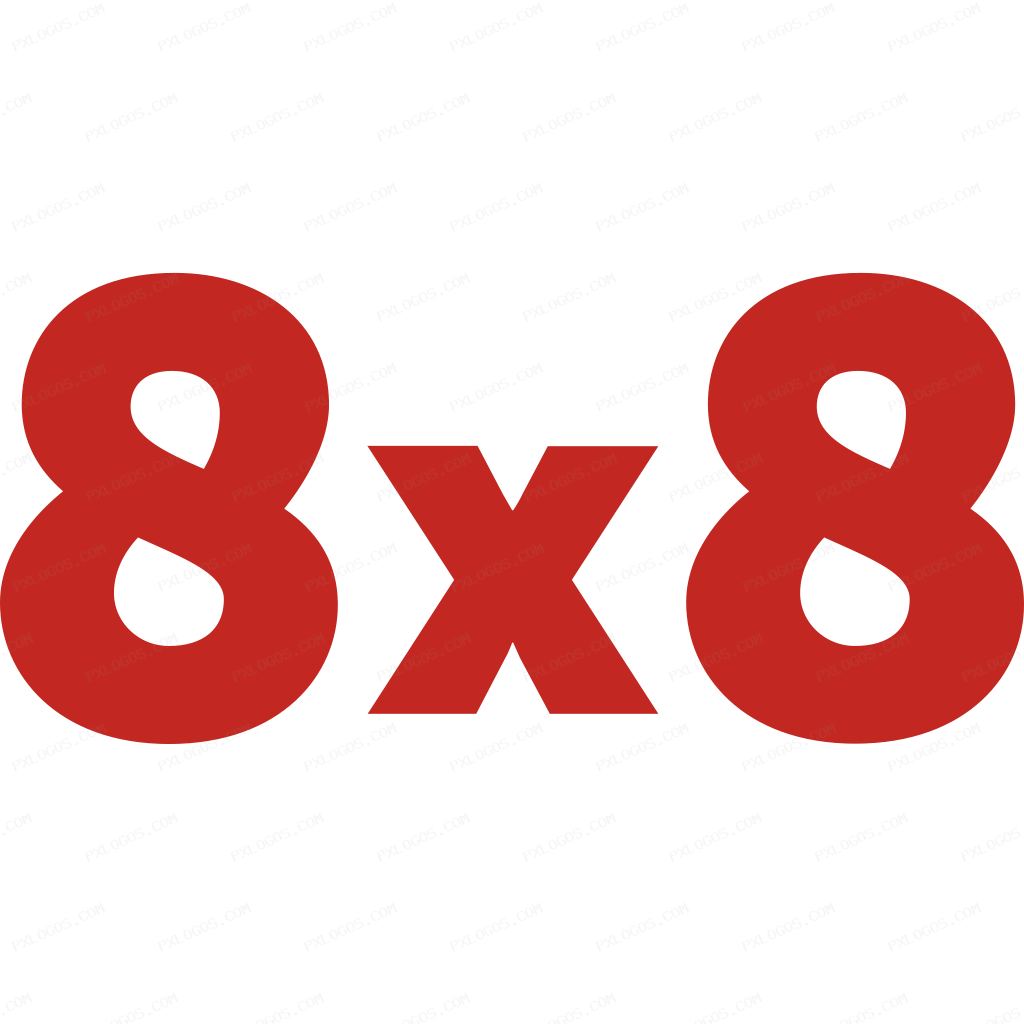 8x8 Logo PNG with transparent background