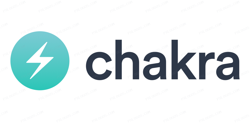 Chakra UI Wordmark Logo PNG with transparent background