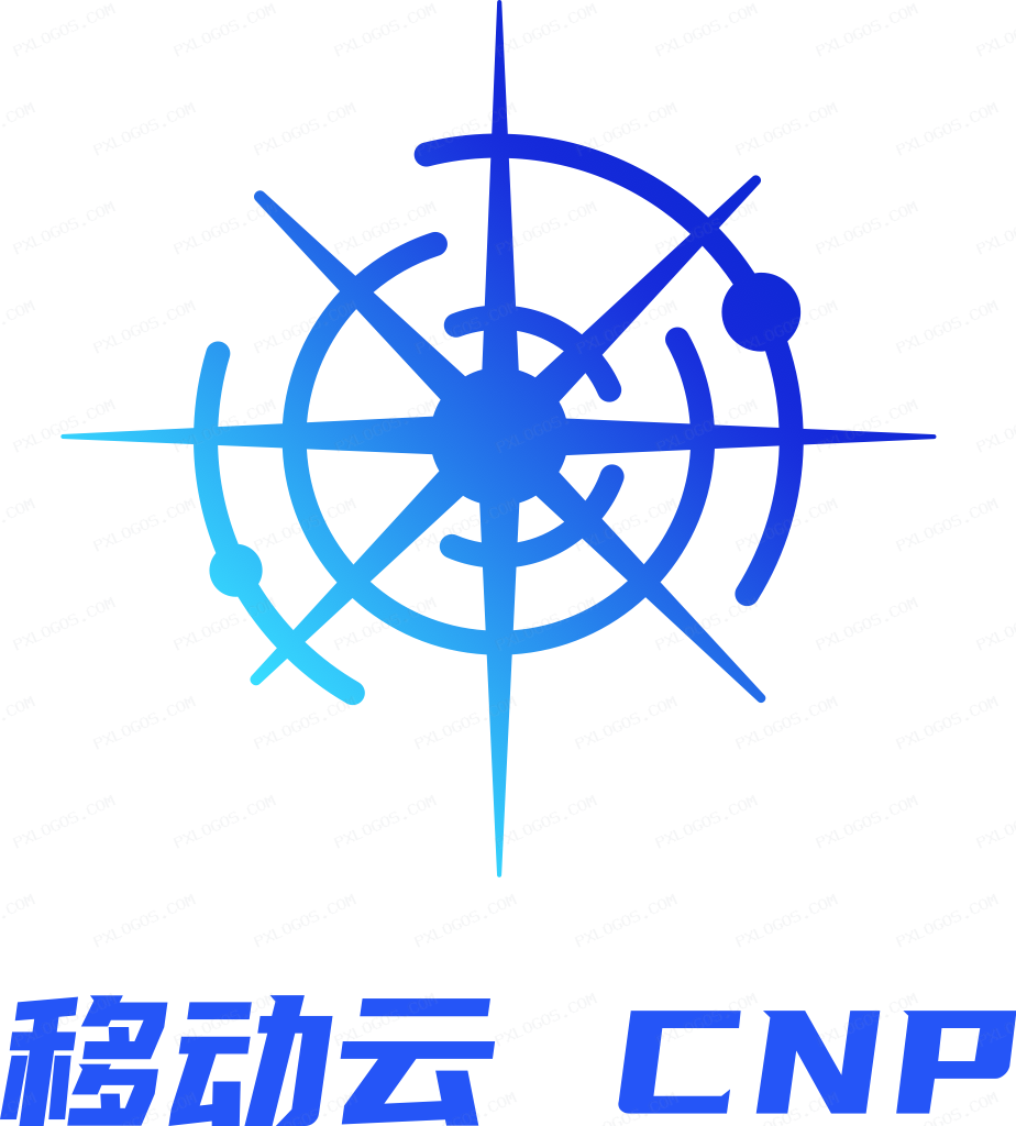 China Mobile Cloud Cnp Logo PNG with transparent background